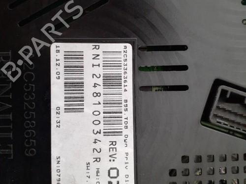 Used Instrument cluster Instrument cluster RENAULT MEGANE CC (EZ0/1_) 1.5 dCi (EZ09, EZ1G, EZ0D, EZ14) (110 hp) 24741788 24741788