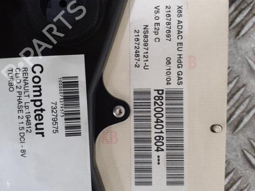 Used Instrument cluster RENAULT CLIO II (BB_, CB_) 1.5 dCi (B/CB07) (65 hp) 24767236