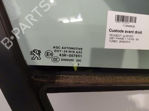 Front right quarter glass PEUGEOT 208 I (CA_, CC_) 1.6 HDi | BP29292994C112 