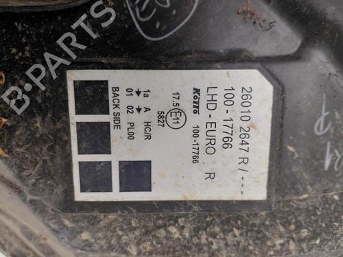 Used Right headlight Right headlight RENAULT KANGOO Express (FW0/1_) 1.5 dCi 75 (FW07, FW10, FW04) (75 hp) 39257409 39257409