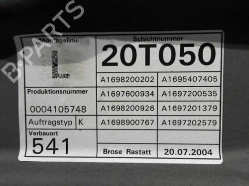 Used Front left window mechanism MERCEDES-BENZ A-CLASS (W169) A 200 (169.033, 169.333) (136 hp) 24754923