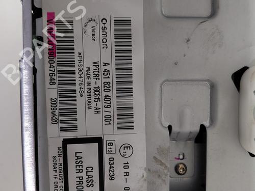 Radio Radio SMART FORTWO Coupe (453) 1.0 (453.342, 453.343) (71 hp) 34250450 34250450