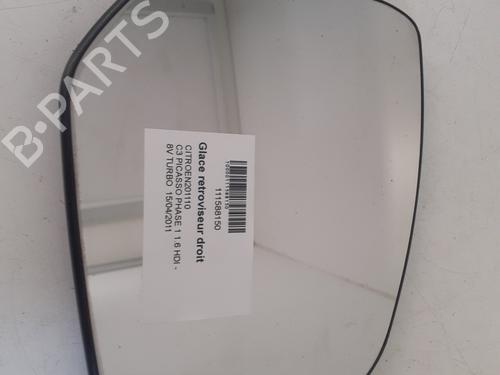 Used Right mirror glass CITROËN C3 Picasso (SH_) 1.6 HDI 90 (92 hp) 28602897
