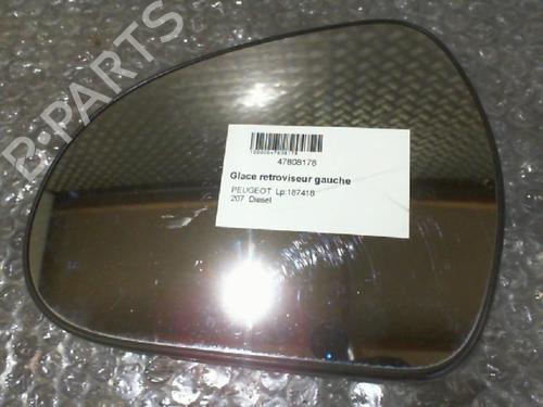 Left mirror glass PEUGEOT 207 (WA_, WC_) 1.4 HDi | BP24754547C148 
