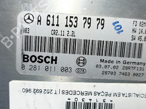 Engine control unit (ECU) MERCEDES-BENZ C-CLASS (W203) | BP38896235M57 - Image 3