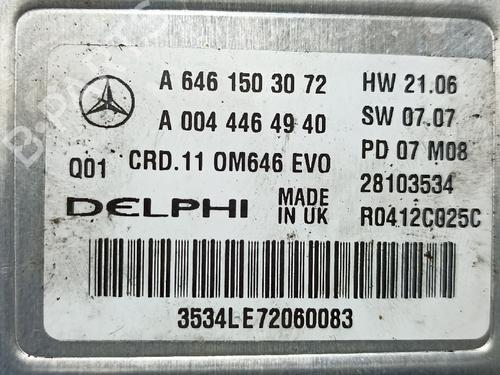 Engine control unit (ECU) MERCEDES-BENZ E-CLASS (W211) E 220 CDI (211.008) | BP38910075M57 - Image 2