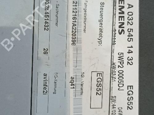 Gearbox control unit MERCEDES-BENZ E-CLASS T-Model (S211) E 270 T CDI (211.216) | BP38889242M52 - Image 4