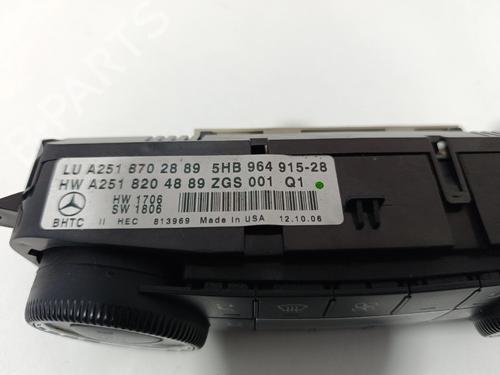 Climate control MERCEDES-BENZ M-CLASS (W164) ML 63 AMG 4-matic (164.177) | BP38891508I5 - Image 2