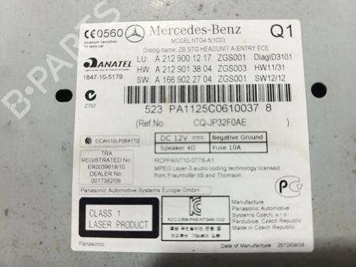 Radio MERCEDES-BENZ E-CLASS (W212) E 300 Hybrid / BlueTEC Hybrid (212.098) | BP39003787E6 - Image 7