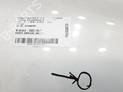 Right rear door RENAULT CLIO IV (BH_) 1.5 dCi 75 | BP30187248C5 