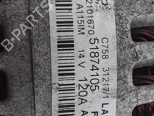 Alternator ALFA ROMEO MITO (955_) 0.9 TwinAir (955AXY1B) | BP25826850M7 