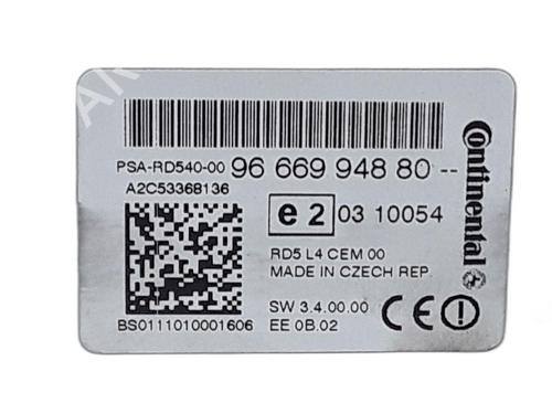 Radio PEUGEOT 508 I (8D_) 1.6 HDi | BP28966298E6 