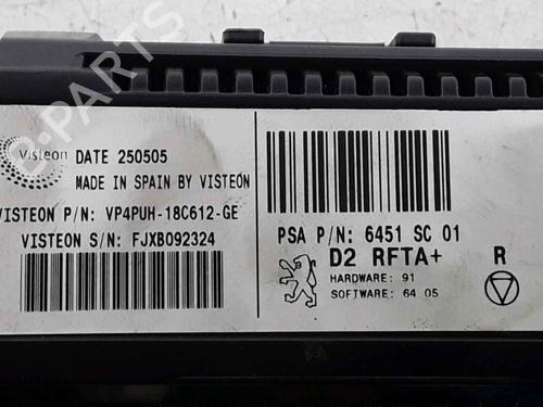 Climate control PEUGEOT 407 SW (6E_, 6D_) 2.0 HDi 135 | BP25170798I5 