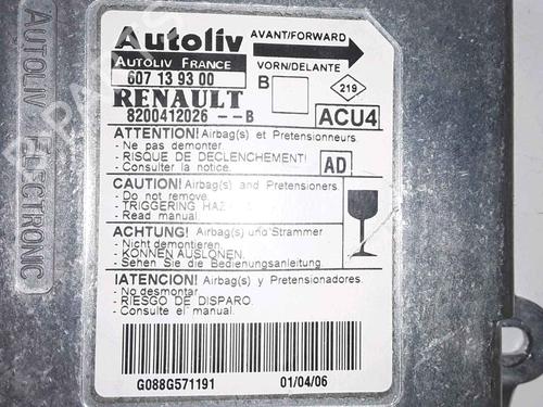 ECU airbags RENAULT MEGANE II (BM0/1_, CM0/1_) 1.9 dCi | BP25162112M53 
