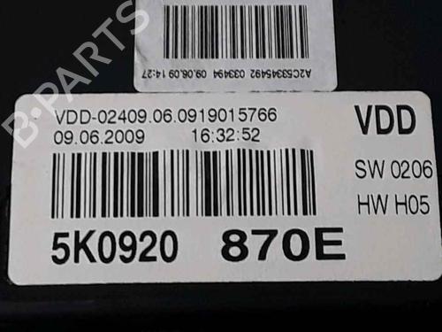 Motorstyringsenhet VW GOLF VI (5K1)  | BP25765625M57 