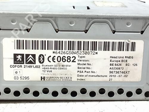 Radio CITROËN DS3 (SA_) 1.6 HDi 90 | BP36097817E6 - Image 3