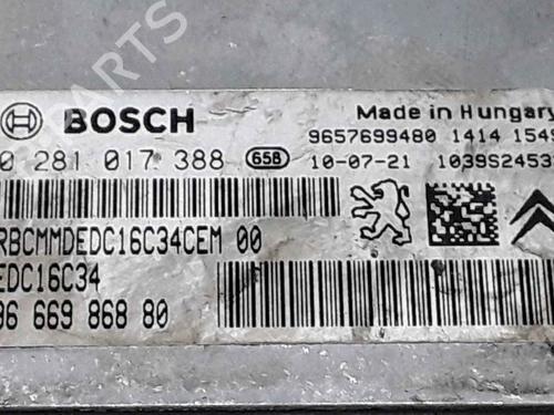Engine control unit (ECU) CITROËN C3 II (SC_) 1.4 HDi 70 (SC8HZC, SC8HR0, SC8HP4) | BP25195123M57 