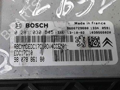 Engine control unit (ECU) CITROËN C3 II (SC_) 1.4 HDi 70 (SC8HZC, SC8HR0, SC8HP4) | BP25194513M57 