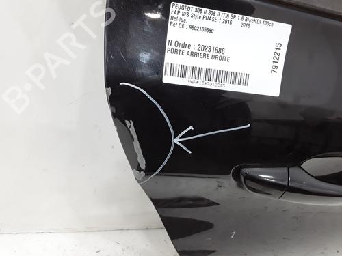 Right rear door PEUGEOT 308 II (LB_, LP_, LW_, LH_, L3_) 1.6 HDi 100 | BP25712323C5 
