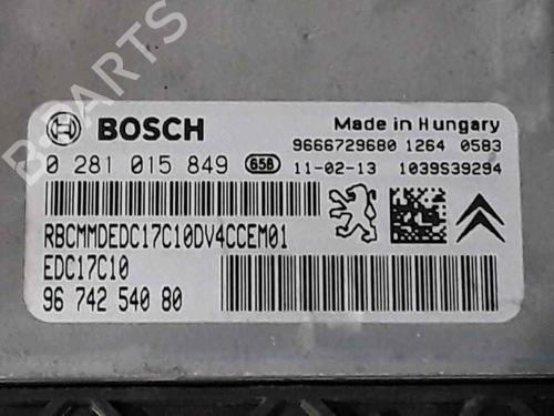 Engine control unit (ECU) CITROËN C3 II (SC_) 1.4 HDi 70 (SC8HZC, SC8HR0, SC8HP4) | BP25194503M57 
