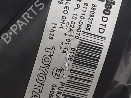 Right headlight TOYOTA AYGO (_B1_) 1.0 (KGB10_, KGB10R) | BP30949290C29