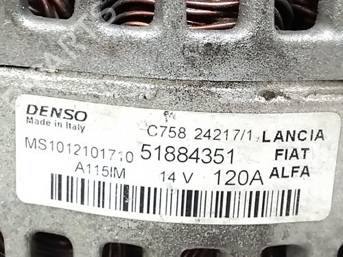 Alternator FIAT 500X (334_) 1.6 D Multijet (334AXA1B, 334AXA11) | BP39571178M7 - Image 2