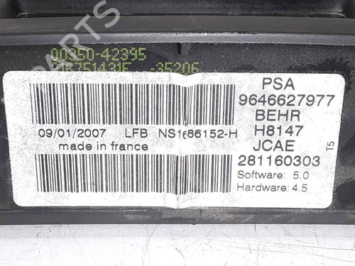 Climate control PEUGEOT 307 (3A/C) 1.6 HDi | BP25170769I5 