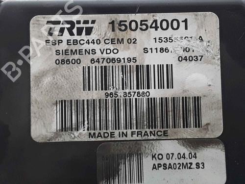 ABS pump PEUGEOT 407 (6D_) 2.0 HDi 135 (6DRHRH, 6DRHRE, 6DRHRG, 6DRHRJ) | BP25166692M43 