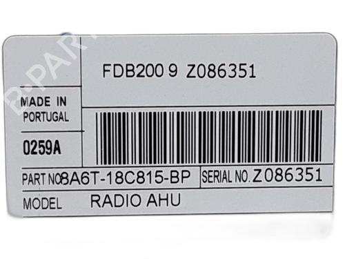 Bilradio FORD FIESTA VI (CB1, CCN) 1.4 TDCi | BP29379804E6 