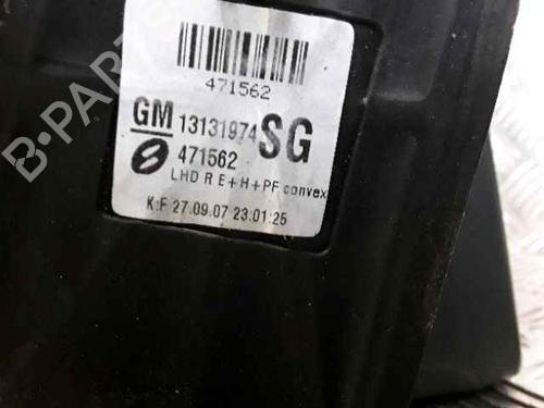 Right mirror OPEL ZAFIRA / ZAFIRA FAMILY B (A05) 1.9 CDTI (M75) | BP25192071C27 