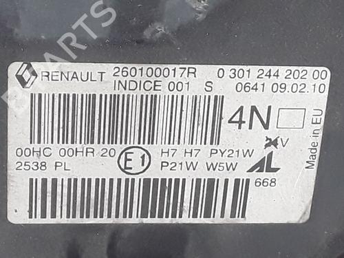 Right headlight RENAULT MEGANE III Hatchback (BZ0/1_, B3_) 1.5 dCi (BZ09, BZ0D, BZ1W, BZ29, BZ14) | BP37410640C29 - Image 2