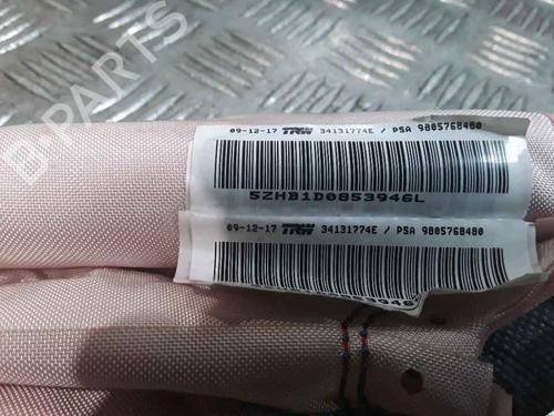 Left curtain airbag PEUGEOT 308 II (LB_, LP_, LW_, LH_, L3_) 2.0 GT BlueHDi 180 | BP25160011C11 