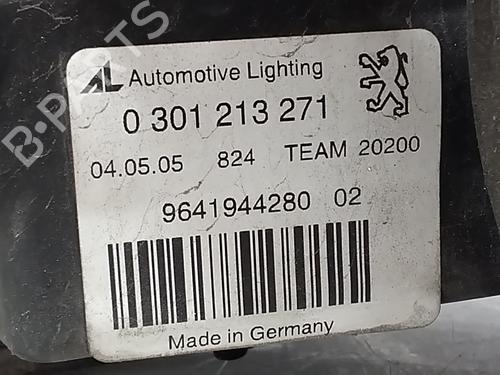 Left headlight PEUGEOT 407 (6D_) 2.0 HDi 135 (6DRHRH, 6DRHRE, 6DRHRG, 6DRHRJ) | BP31691581C28