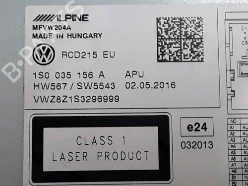 Radio VW UP! (121, 122, BL1, BL2, BL3, 123) 1.0 | BP25189267E6 