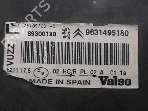 Left headlight CITROËN XSARA PICASSO (N68) 1.8 16V | BP25181678C28 