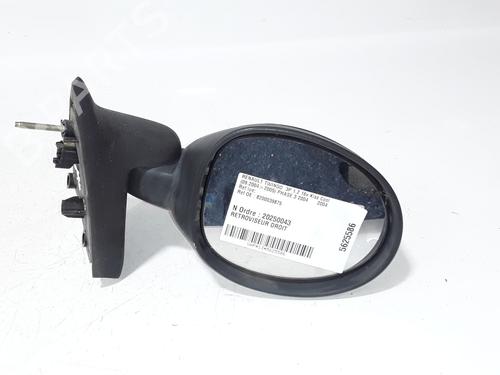 Used Right mirror RENAULT TWINGO I (C06_) 1.2 16V (C06C, C06D, C06K) (75 hp) 25192699