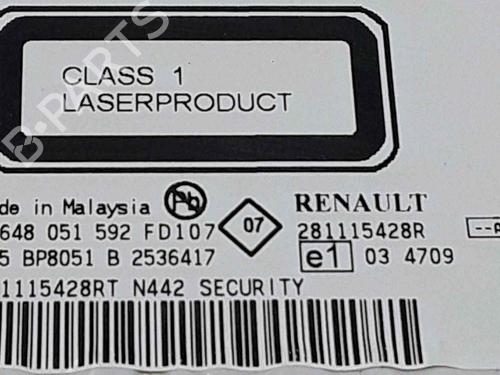 Radio DACIA SANDERO 1.5 dCi | BP25189682E6 