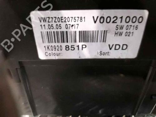 Engine control unit (ECU) VW GOLF V (1K1)  | BP25765063M57 