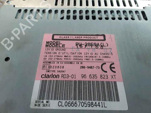 Radio PEUGEOT 206 Hatchback (2A/C)  | BP25766444E6 