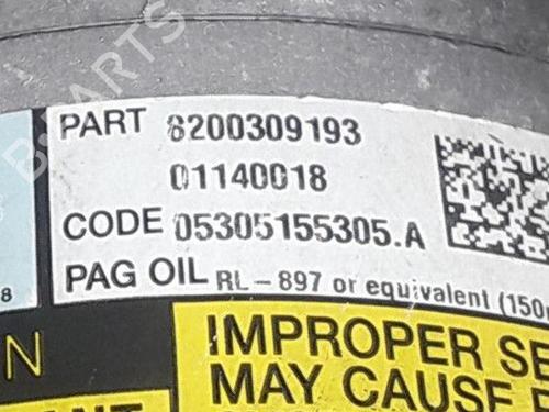 AC compressor RENAULT SCÉNIC II (JM0/1_) 1.9 dCi (JM0G, JM12, JM1G, JM2C) | BP25161555M34 - Image 2