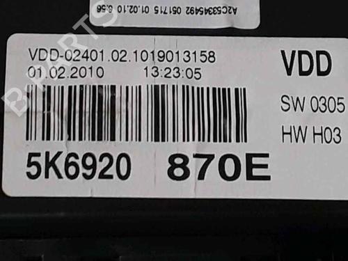 Engine control unit (ECU) VW GOLF VI (5K1) 2.0 TDI | BP25765279M57