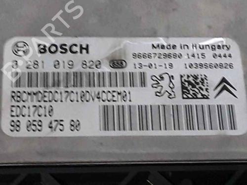 Engine control unit (ECU) PEUGEOT 208 I (CA_, CC_) 1.4 HDi | BP25194660M57 