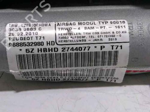 Left curtain airbag PEUGEOT 308 I (4A_, 4C_) 1.6 HDi | BP25160662C11 