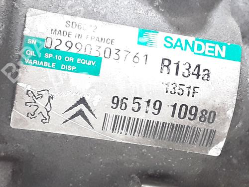 Used AC compressor PEUGEOT 307 (3A/C) 1.6 HDi (90 hp) 30556112