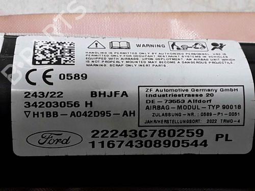 Left curtain airbag FORD FIESTA VII (HJ, HF) 1.5 ST EcoBoost | BP25160492C11 