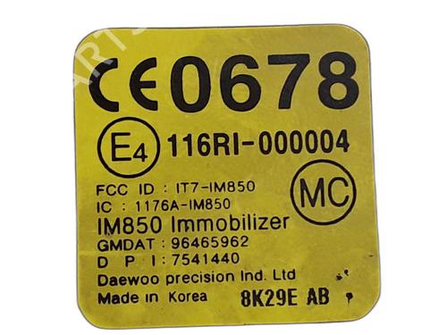 Elektronisk modul CHEVROLET MATIZ (M200, M250) 0.8 | BP29621039M83 
