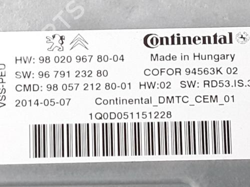 Elektronisk modul PEUGEOT 2008 I (CU_) 1.6 HDi | BP25909436M83