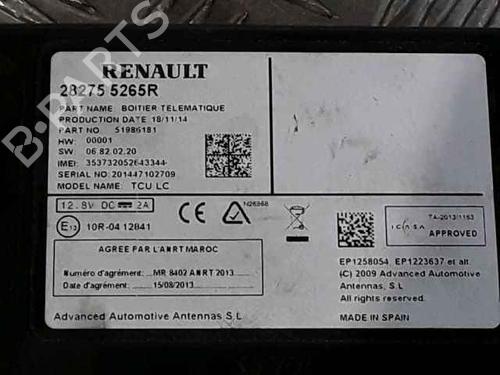 Radio RENAULT CLIO IV (BH_) 1.5 dCi 90 | BP25189422E6 