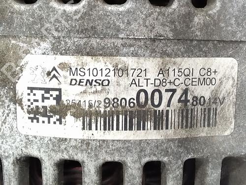 Alternator CITROËN C3 II (SC_) 1.2 VTi 82 | BP38099279M7 - Image 2