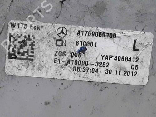 Left taillight MERCEDES-BENZ A-CLASS (W176) A 200 CDI (176.001) | BP25187522C34 
